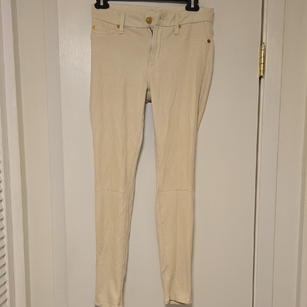 7 For All Mankind Textured Cream Fabric